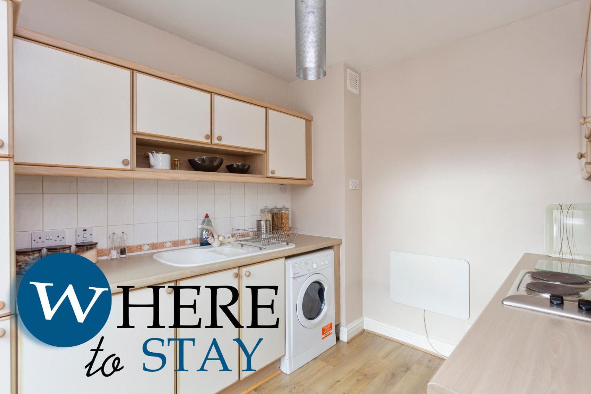Bright 1 Bedroom Apartment-Private Parking Глазго Екстер'єр фото